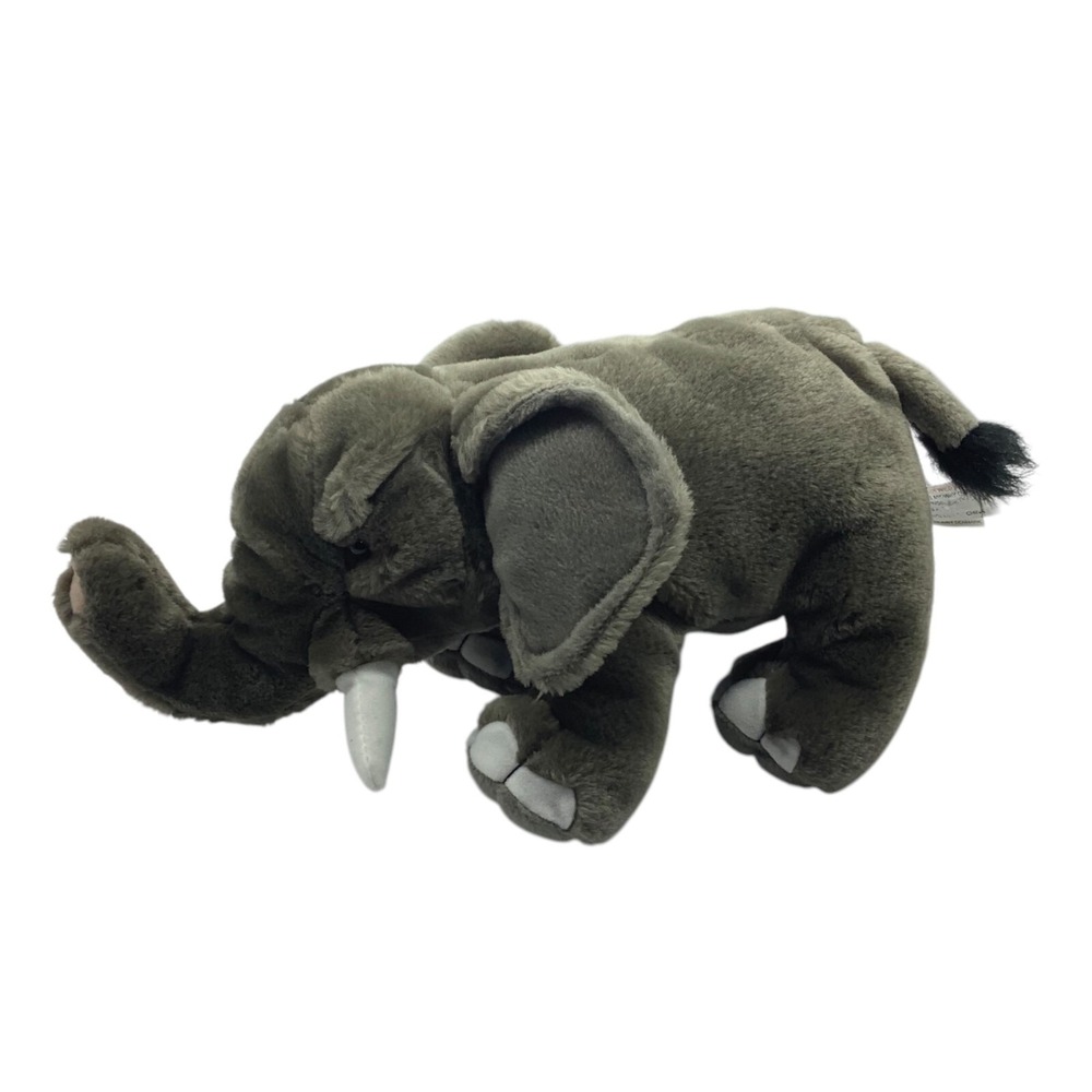 Vtg Wild Republic African Elephant Plush Stuffed Animal 14"x8" Soft Cuddly Kids